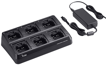Chargeur rapide multiple pour batterie de portatifs Icom - Solutions de Radiocommunication - E-Tech Data System