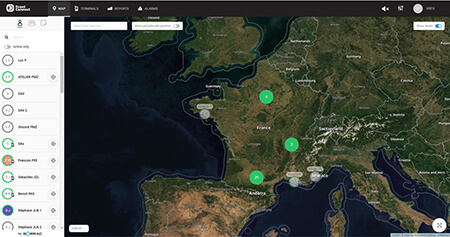 Logiciel Saas localisation FRONT CONNECT Icom - Solutions de Radiocommunication - E-Tech Data System